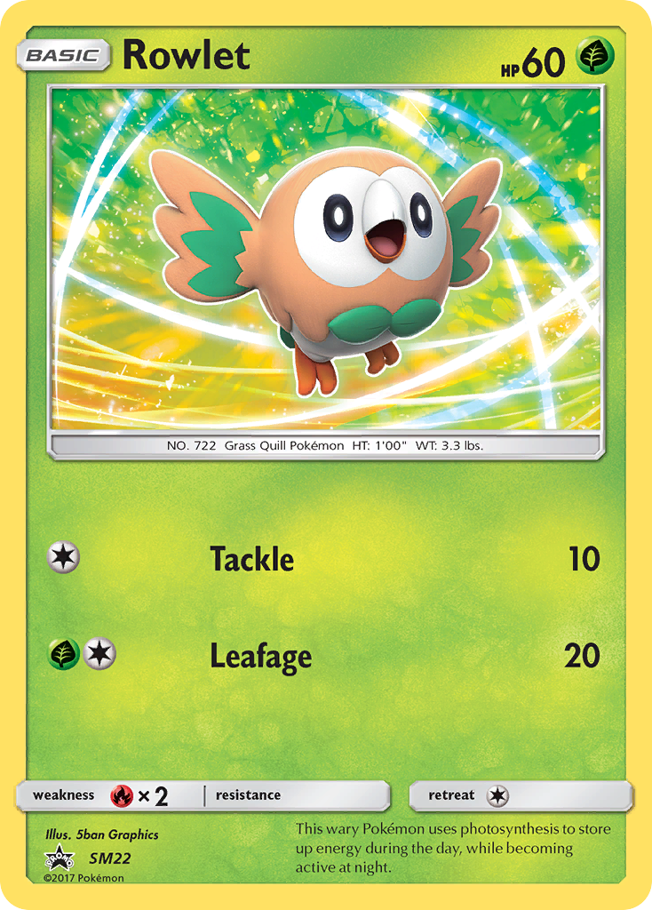 Rowlet (SM22) [Sun & Moon: Black Star Promos] | Tables and Towers