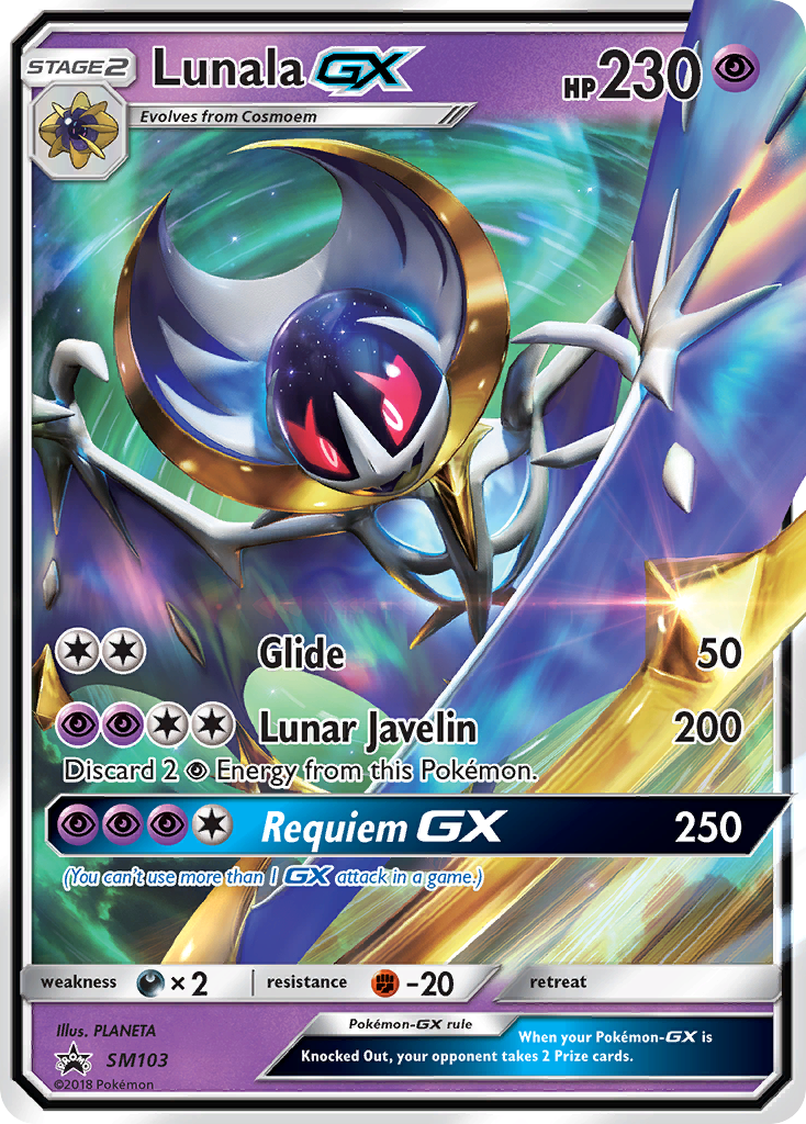 Lunala GX (SM103) [Sun & Moon: Black Star Promos] | Tables and Towers