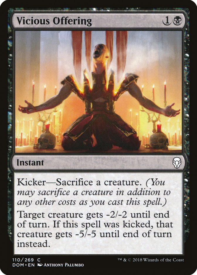 Vicious Offering [Dominaria] | Tables and Towers