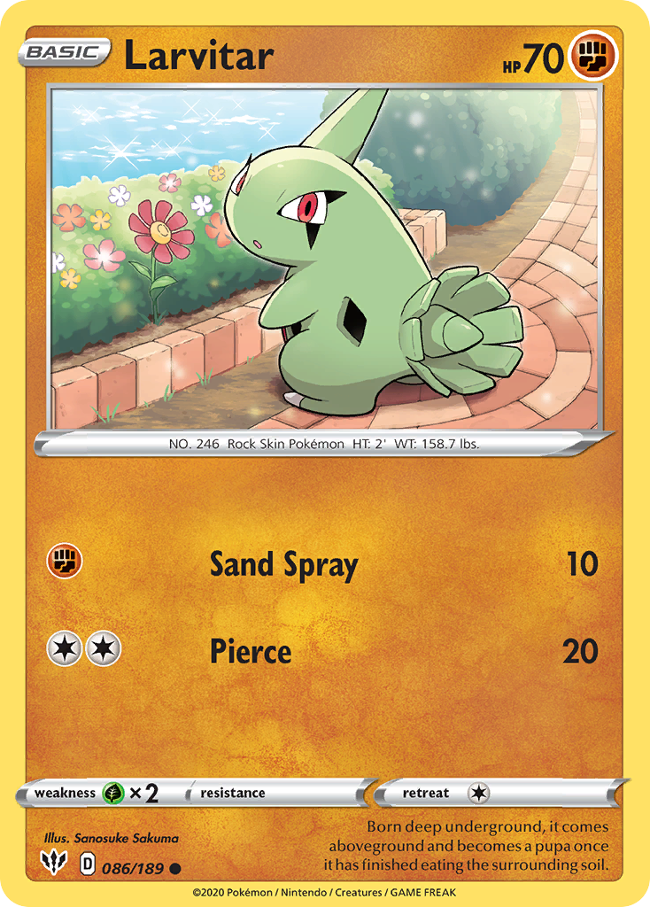 Larvitar (086/189) [Sword & Shield: Darkness Ablaze] | Tables and Towers