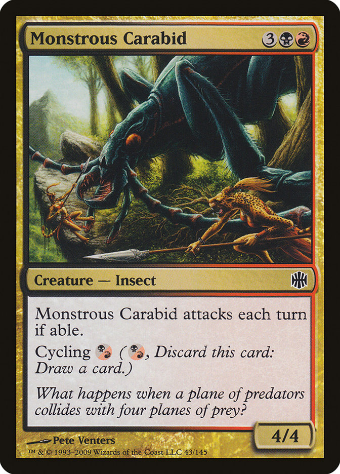 Monstrous Carabid [Alara Reborn] | Tables and Towers