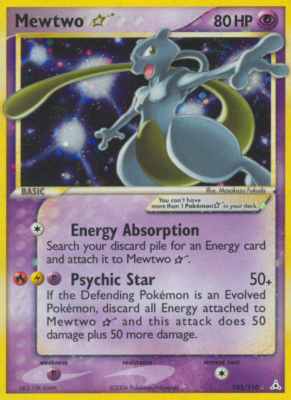 Mewtwo Star (103/110) [EX: Holon Phantoms] | Tables and Towers