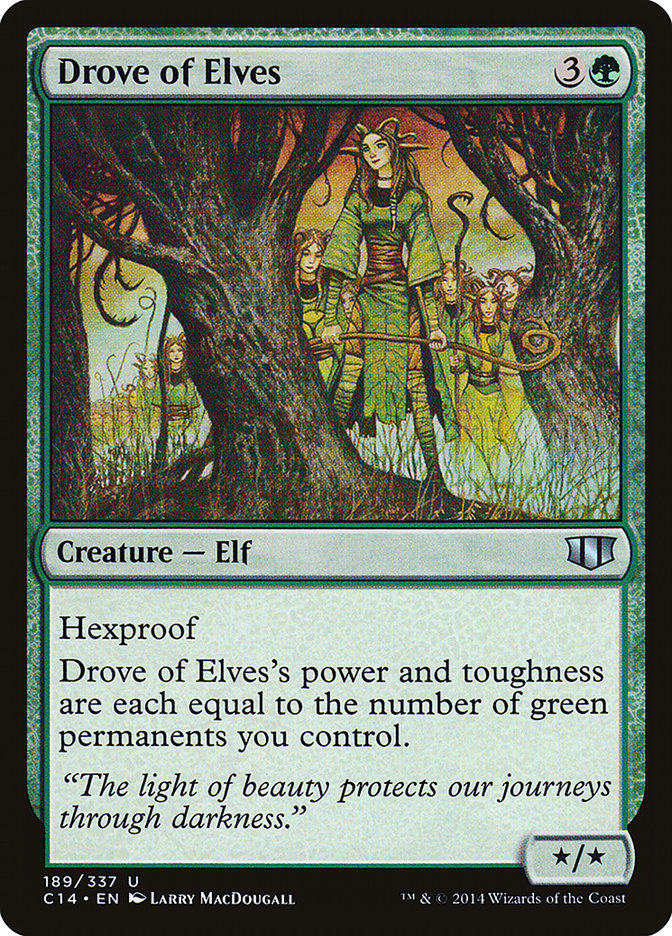 Drove of Elves [Commander 2014] | Tables and Towers