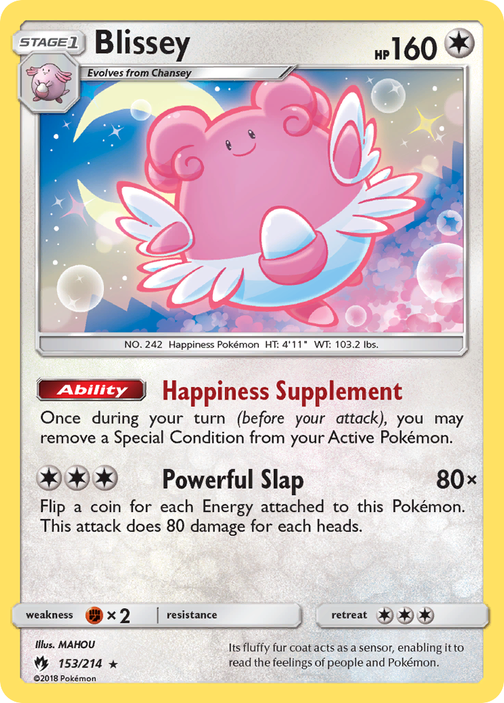 Blissey (153/214) [Sun & Moon: Lost Thunder] | Tables and Towers