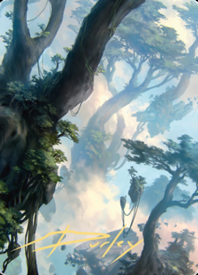 Forest 1 Art Card (Gold-Stamped Signature) [Zendikar Rising Art Series] | Tables and Towers