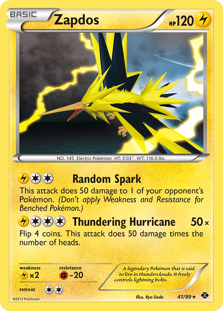 Zapdos (41/99) (Blister Exclusive) [Black & White: Next Destinies] | Tables and Towers