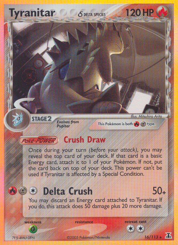 Tyranitar (16/113) (Delta Species) [EX: Delta Species] | Tables and Towers