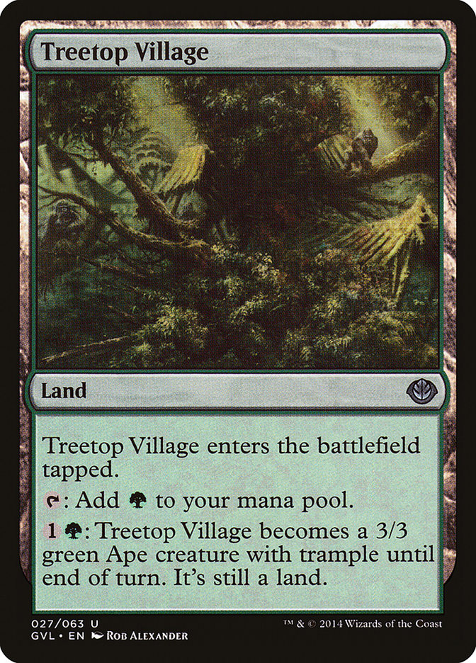 Treetop Village (Garruk vs. Liliana) [Duel Decks Anthology] | Tables and Towers