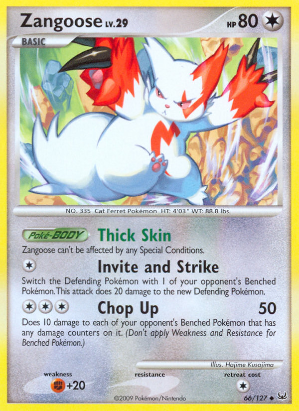 Zangoose (66/127) [Platinum: Base Set] | Tables and Towers