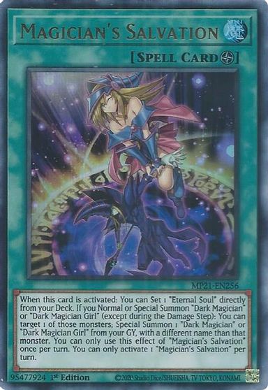 Magician's Salvation [MP21-EN256] Ultra Rare | Tables and Towers