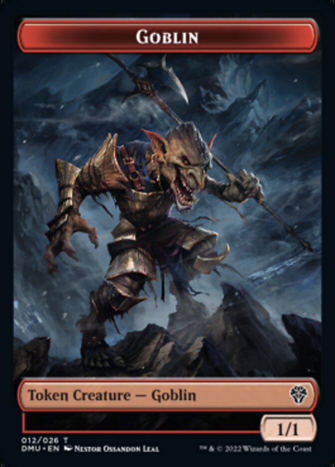 Soldier // Goblin Double-Sided Token [Dominaria United Tokens] | Tables and Towers