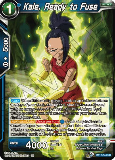 Kale, Ready to Fuse (BT15-044) [Saiyan Showdown] | Tables and Towers