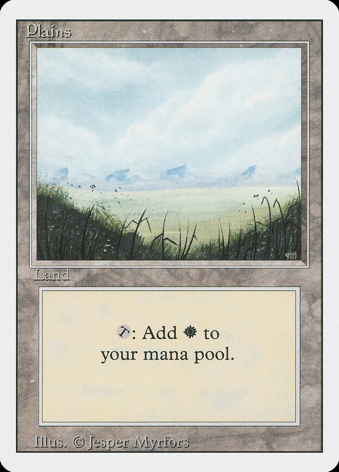 Plains (No Trees / Signature on Right) [Revised Edition] | Tables and Towers