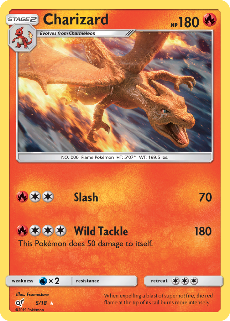 Charizard (5/18) [Sun & Moon: Detective Pikachu] | Tables and Towers