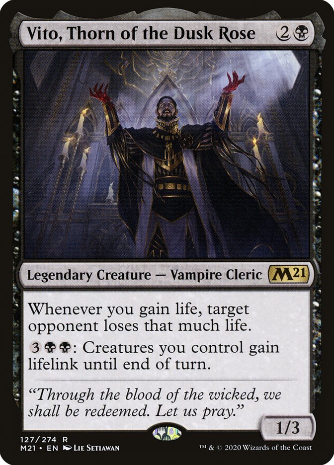 Vito, Thorn of the Dusk Rose [Core Set 2021] | Tables and Towers