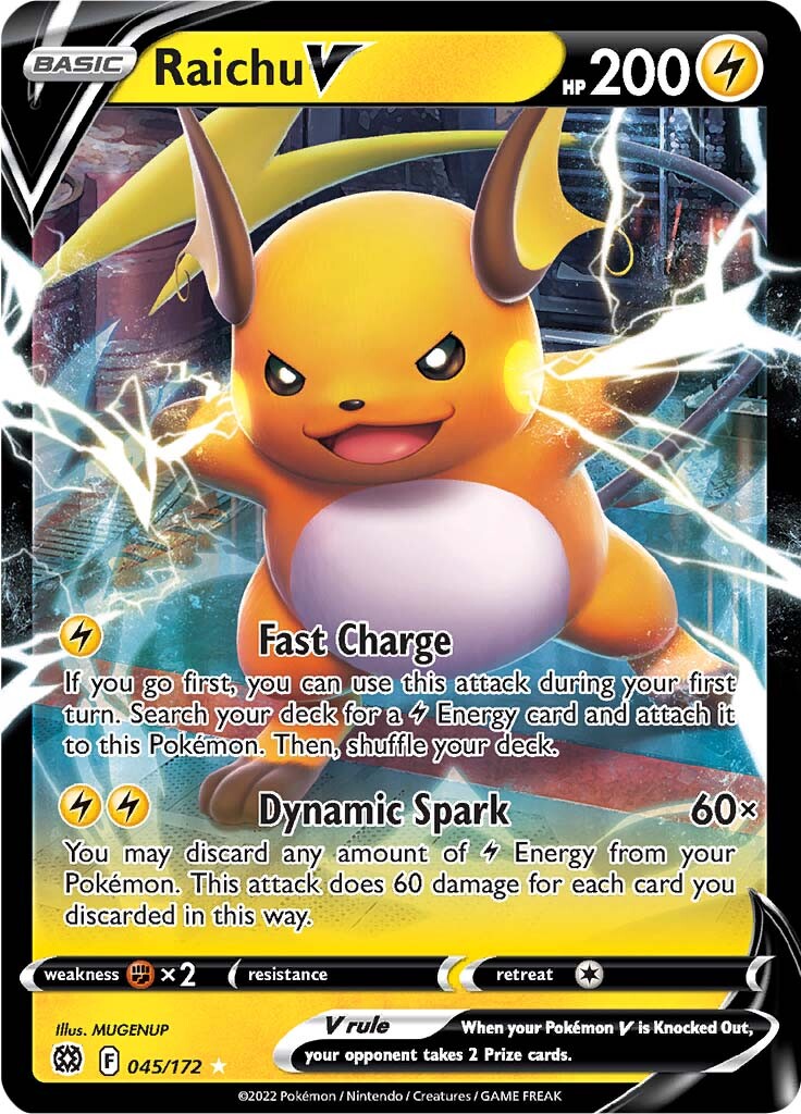 Raichu V (045/172) [Sword & Shield: Brilliant Stars] | Tables and Towers