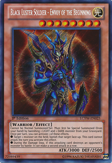 Black Luster Soldier - Envoy of the Beginning [LCYW-EN025] Secret Rare | Tables and Towers