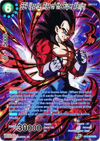 SS4 Vegeta, Rise of the Super Warrior (SPR) (BT11-052) [Vermilion Bloodline] | Tables and Towers