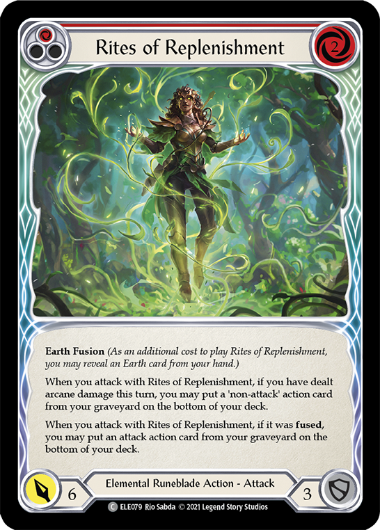 Rites of Replenishment (Red) [ELE079] (Tales of Aria)  1st Edition Rainbow Foil | Tables and Towers