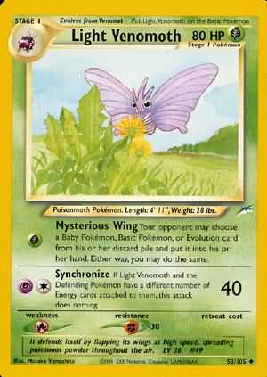 Light Venomoth (53/105) [Neo Destiny Unlimited] | Tables and Towers