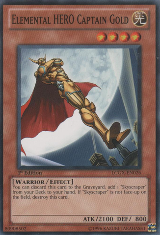 Elemental HERO Captain Gold [LCGX-EN026] Common | Tables and Towers