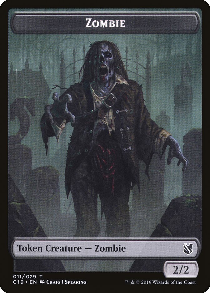 Zombie Token (011/029) [Commander 2019 Tokens] | Tables and Towers