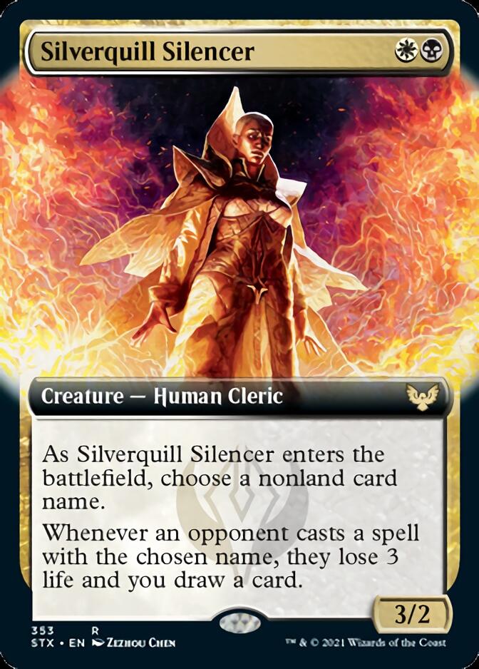 Silverquill Silencer (Extended Art) [Strixhaven: School of Mages] | Tables and Towers