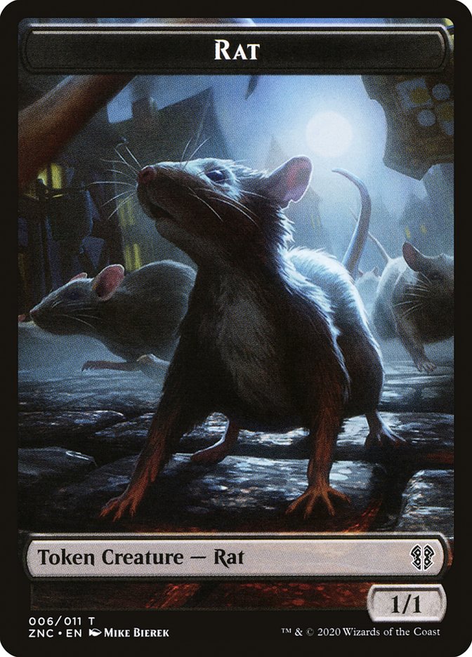 Faerie Rogue // Rat Double-Sided Token [Zendikar Rising Commander Tokens] | Tables and Towers