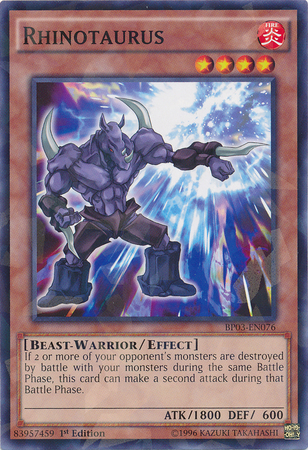 Rhinotaurus [BP03-EN076] Shatterfoil Rare | Tables and Towers