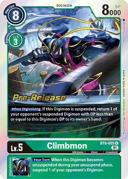 Climbmon [BT8-055] [New Awakening Pre-Release Cards] | Tables and Towers