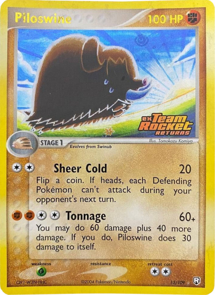 Piloswine (13/109) (Stamped) [EX: Team Rocket Returns] | Tables and Towers