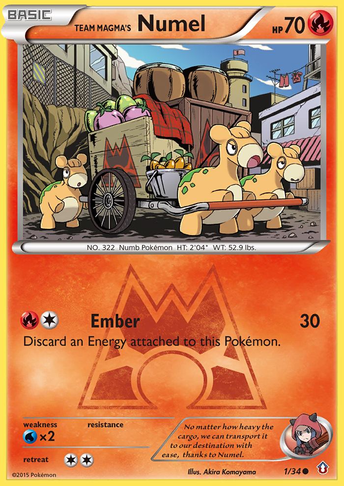 Team Magma's Numel (1/34) [XY: Double Crisis] | Tables and Towers