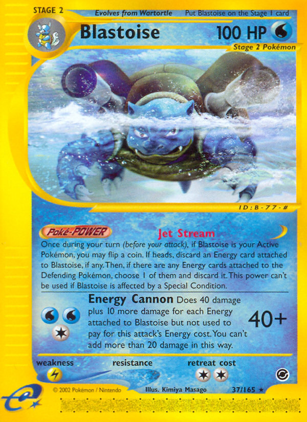 Blastoise (37/165) [Expedition: Base Set] | Tables and Towers