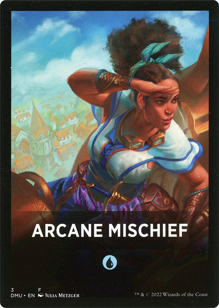 Arcane Mischief Theme Card [Dominaria United Tokens] | Tables and Towers