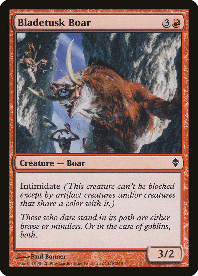 Bladetusk Boar [Zendikar] | Tables and Towers