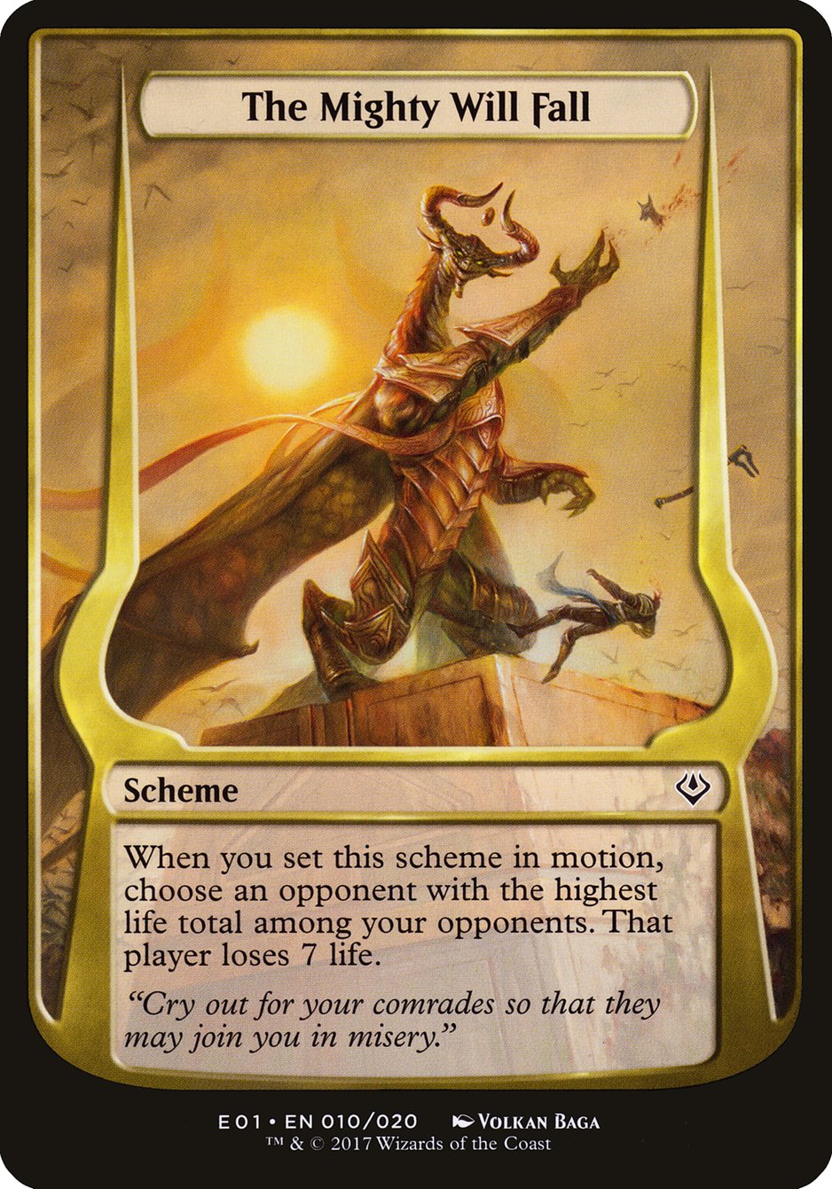 The Mighty Will Fall (Schemes) [Archenemy: Nicol Bolas Schemes] | Tables and Towers