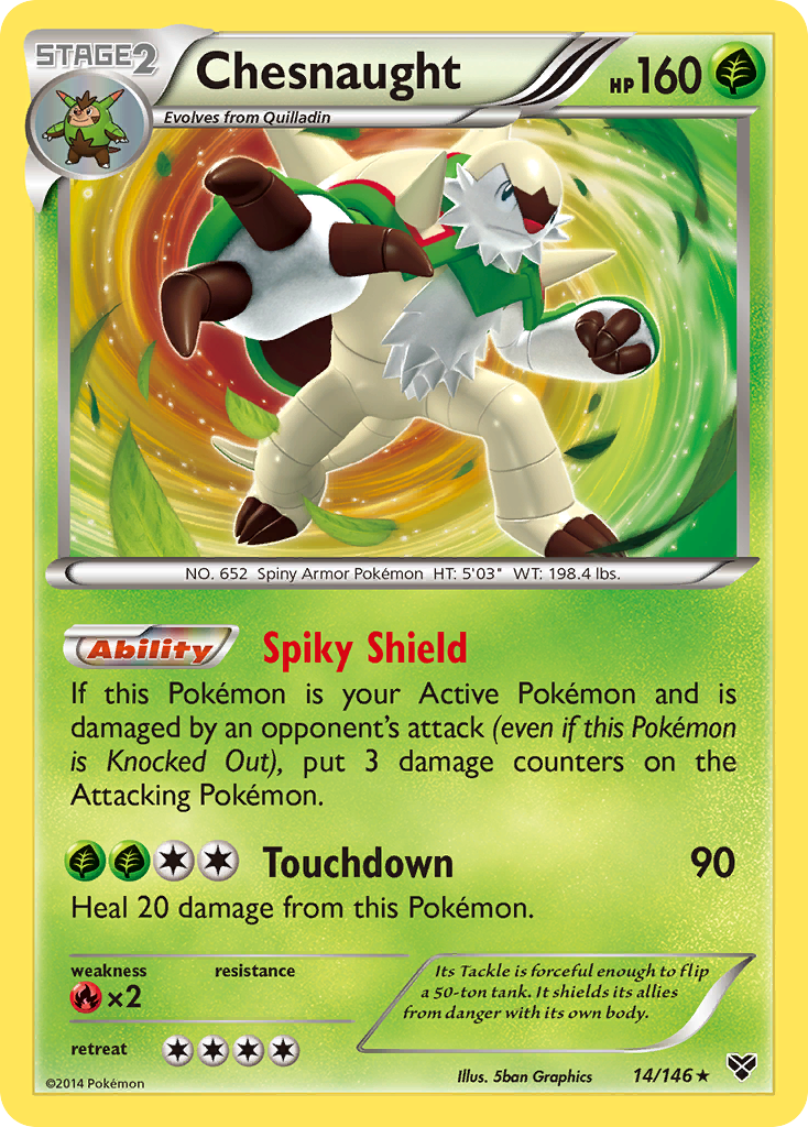 Chesnaught (14/146) [XY: Base Set] | Tables and Towers