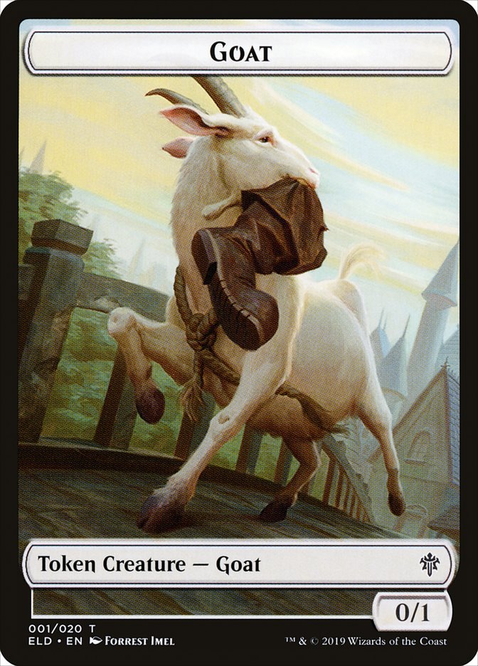 Goat Token [Throne of Eldraine Tokens] | Tables and Towers