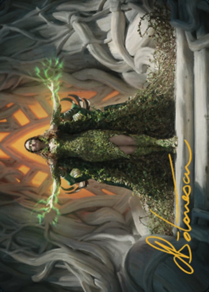 Titania, Voice of Gaea Art Card (Gold-Stamped Signature) [The Brothers' War Art Series] | Tables and Towers