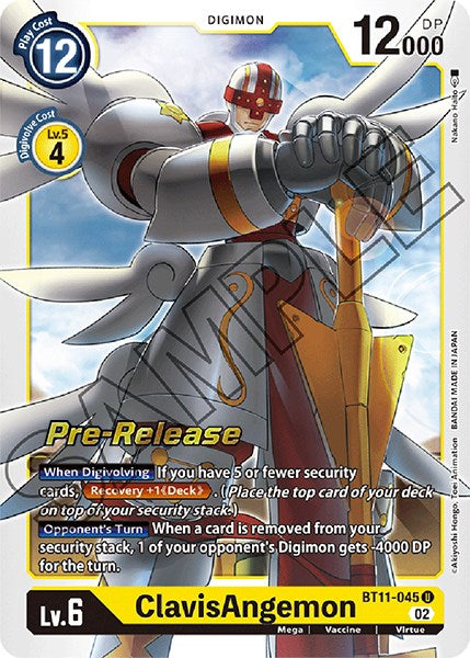 ClavisAngemon [BT11-045] [Dimensional Phase Pre-Release Promos] | Tables and Towers