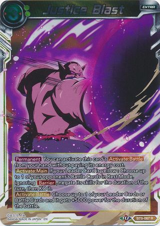 Justice Blast (BT9-067) [Universal Onslaught] | Tables and Towers