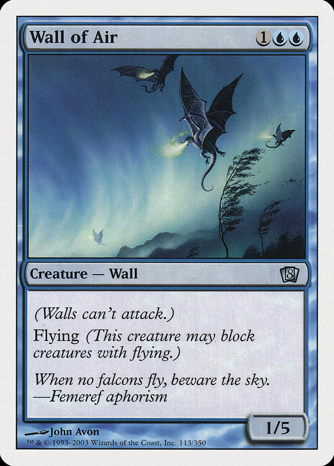 Wall of Air [Eighth Edition] | Tables and Towers