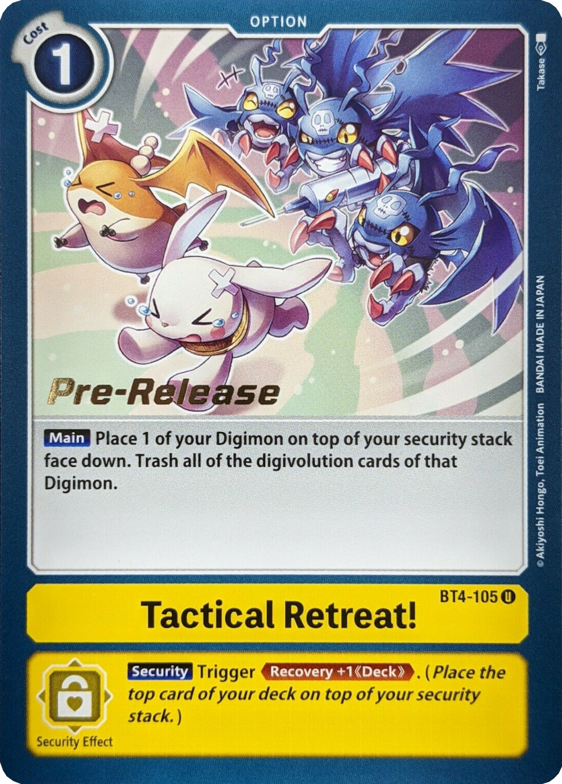 Tactical Retreat! [BT4-105] [Great Legend Pre-Release Promos] | Tables and Towers