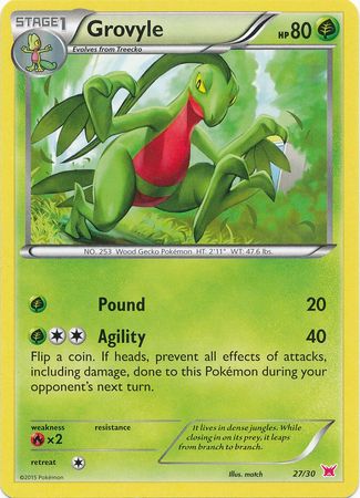 Grovyle (27/30) [XY: Trainer Kit 2 - Latias] | Tables and Towers