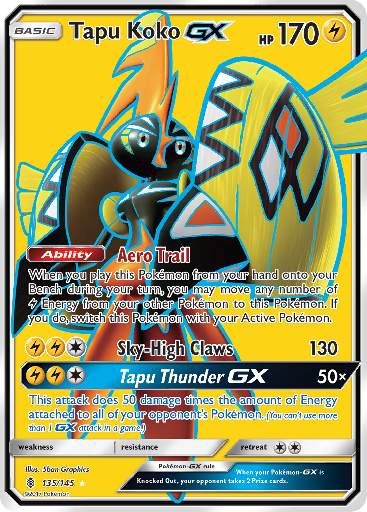 Tapu Koko GX (135/145) [Sun & Moon: Guardians Rising] | Tables and Towers