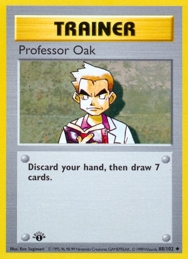 Professor Oak (88/102) (Shadowless) [Base Set 1st Edition] | Tables and Towers