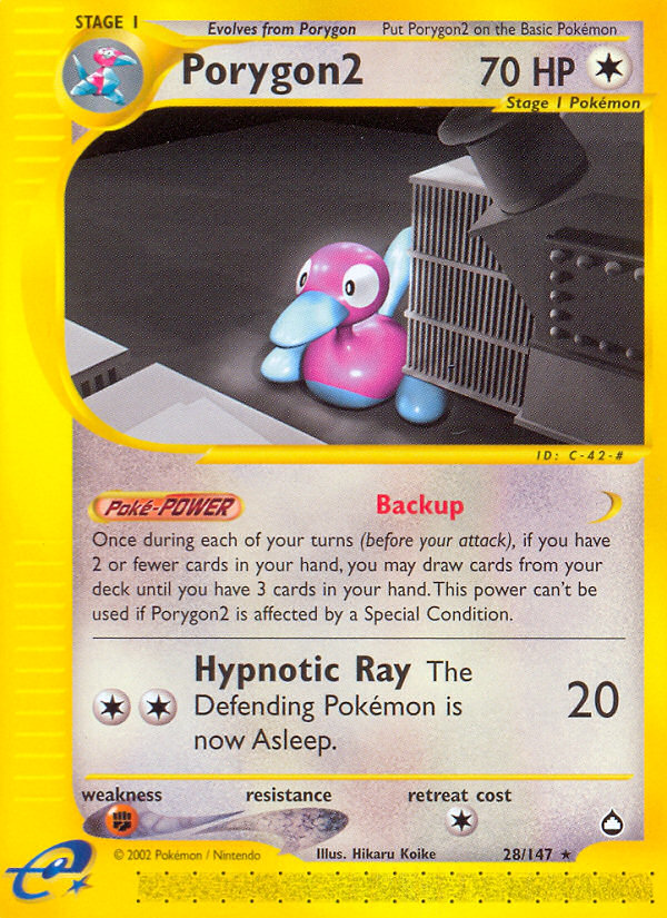 Porygon2 (28/147) [Aquapolis] | Tables and Towers