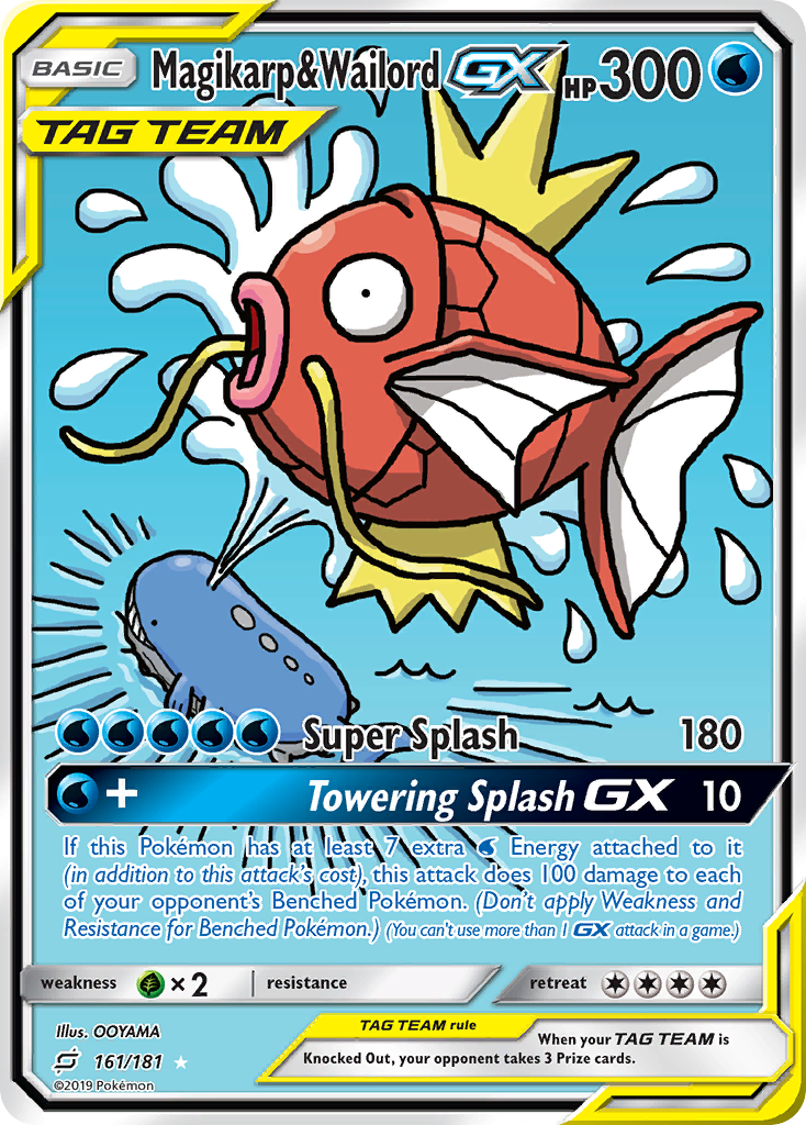 Magikarp & Wailord GX (161/181) [Sun & Moon: Team Up] | Tables and Towers