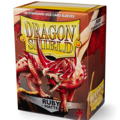 Dragon Shield Sleeves: Matte Ruby (Box Of 100) | Tables and Towers