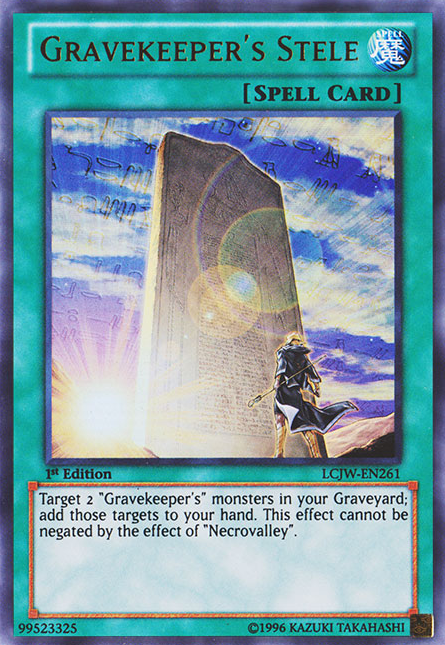 Gravekeeper's Stele [LCJW-EN261] Ultra Rare | Tables and Towers